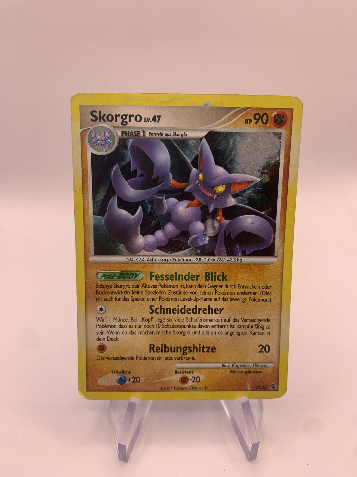 Pokemon Karte Promo Holo Skorgro DP36 Deutsch