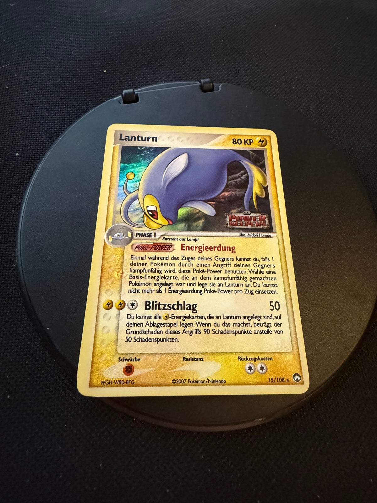 Pokemon Karte Stamp Lanturn 15/108 Deutsch