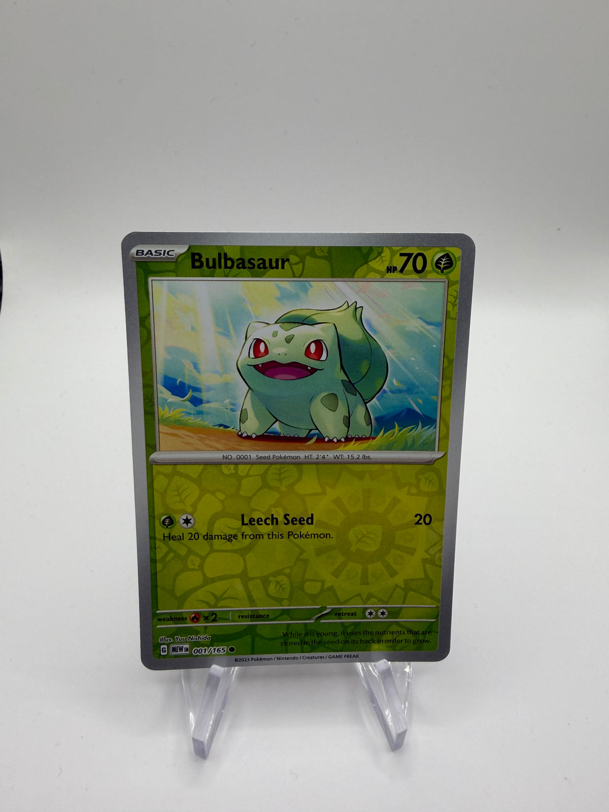 Pokemon Karte Reverse 151 Bisasam 1/165 Englisch
