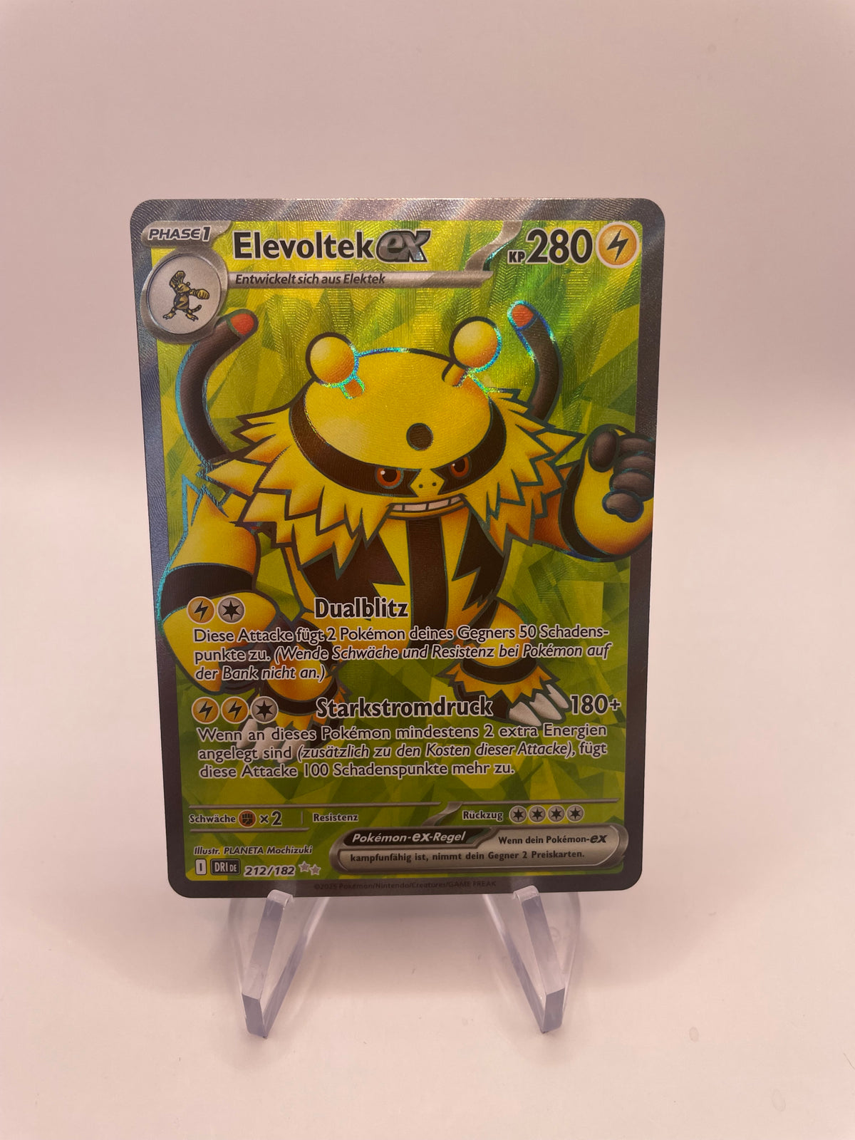 Pokemon Karte Ex Elevoltek 212/182 Deutsch
