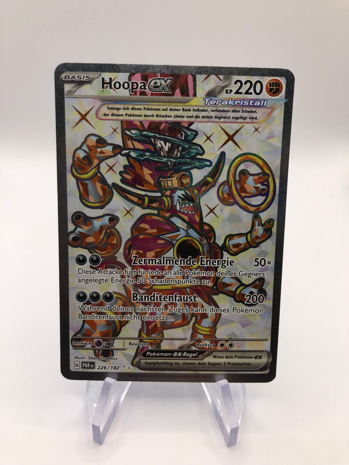 Pokemon Karte EX Fullart Hoopa 226/182 Deutsch