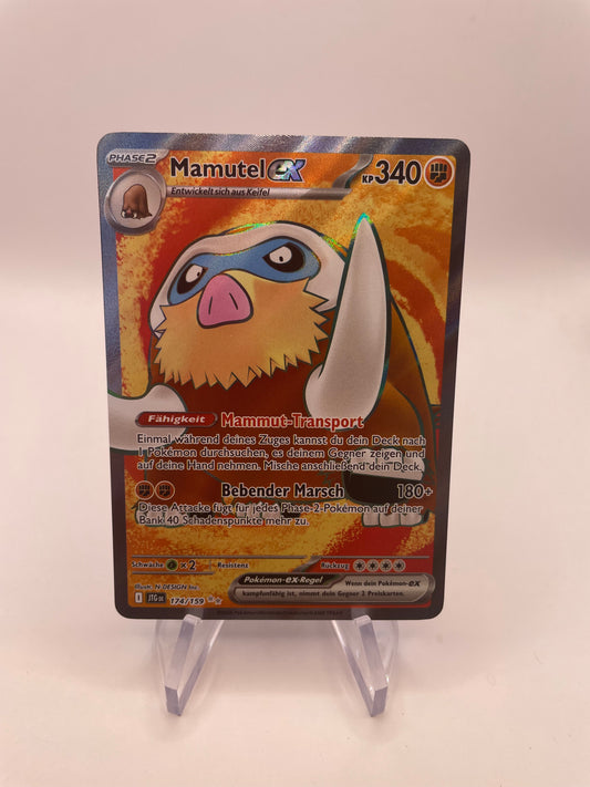 Pokemon Karte Ex Fullart Mamutel 174/159 Deutsch