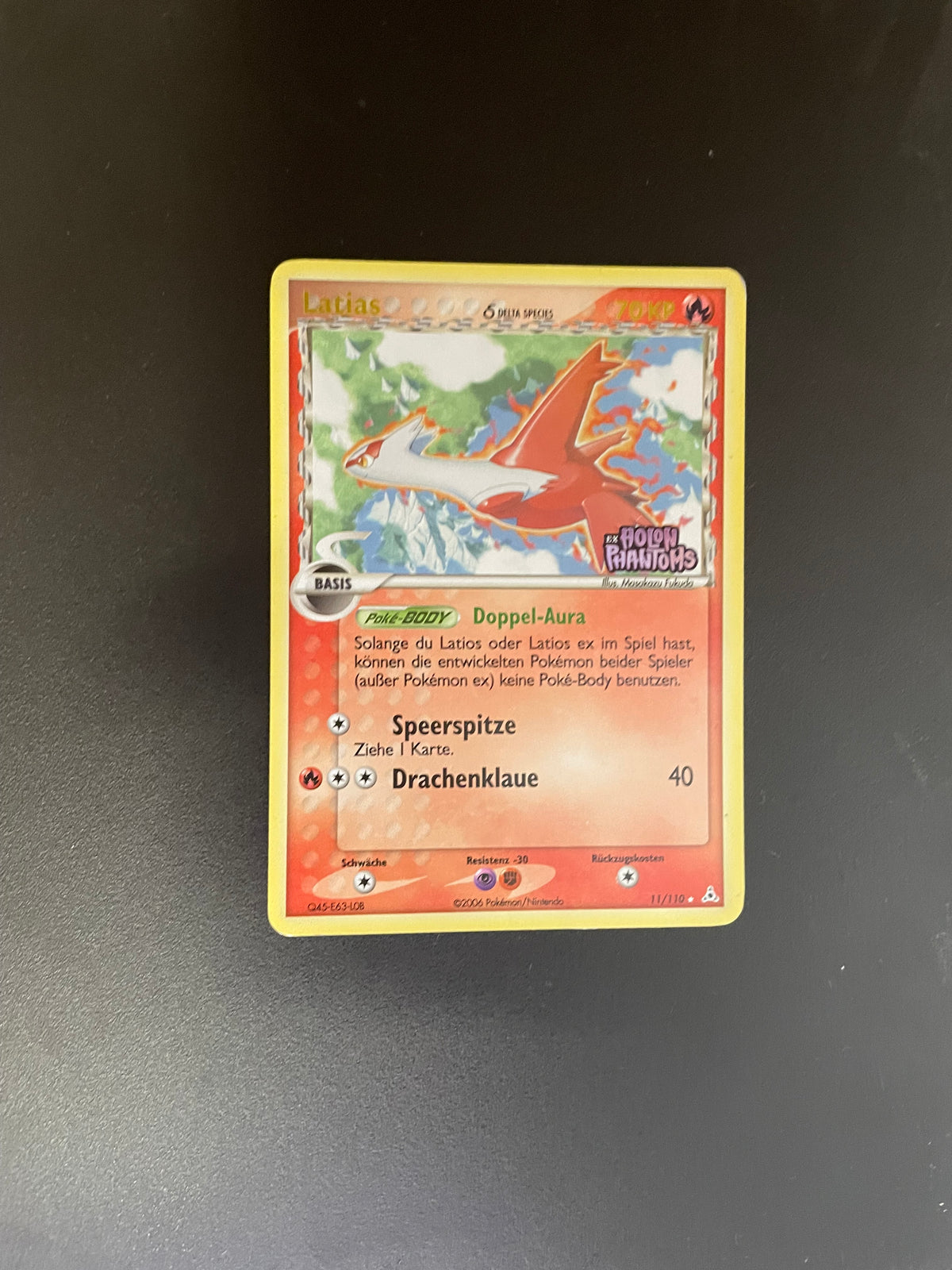 Pokemon Karte Stamp Latias 11/110 Deutsch