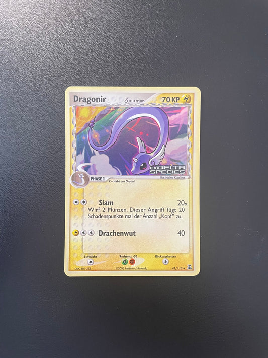 Pokemon Karte Stamp Delta Species Dragonir 41/113 Deutsch