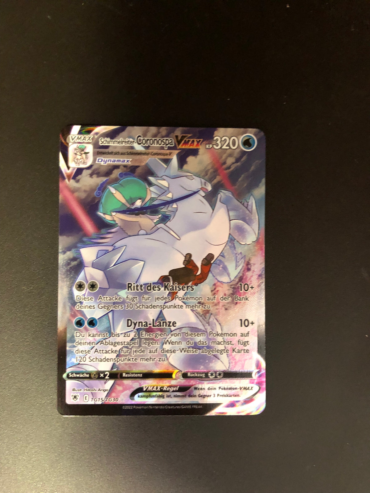 Pokemon Karte Vmax Schimmelreiter Coronospa TG15/TG30 Deutsch