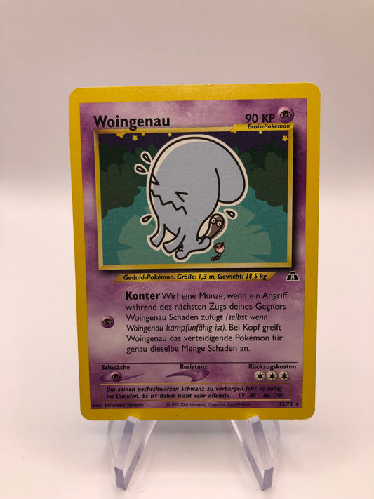 Pokemon Karte Neo Discovery Woingenau 35/75 Deutsch