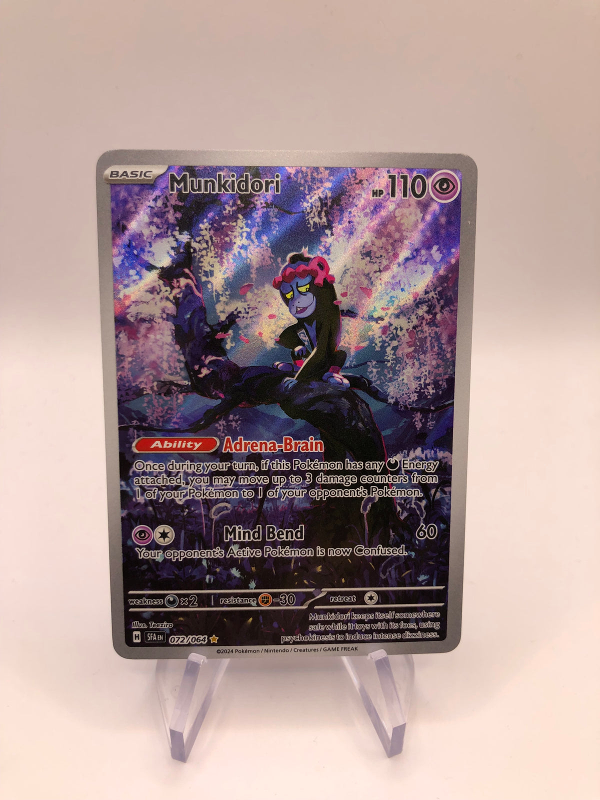 Pokemon Karte Art-Rare Munkidori 72/64 Englisch