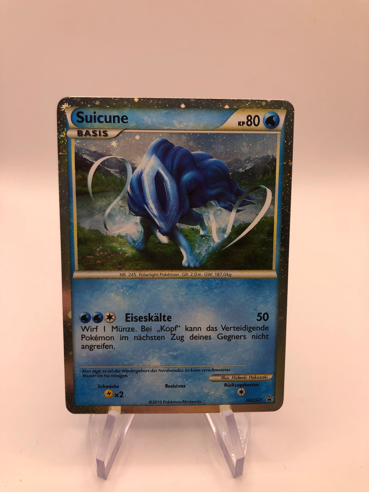 Pokemon Karte Prime Promo Promo Suicune HGSS21 Deutsch