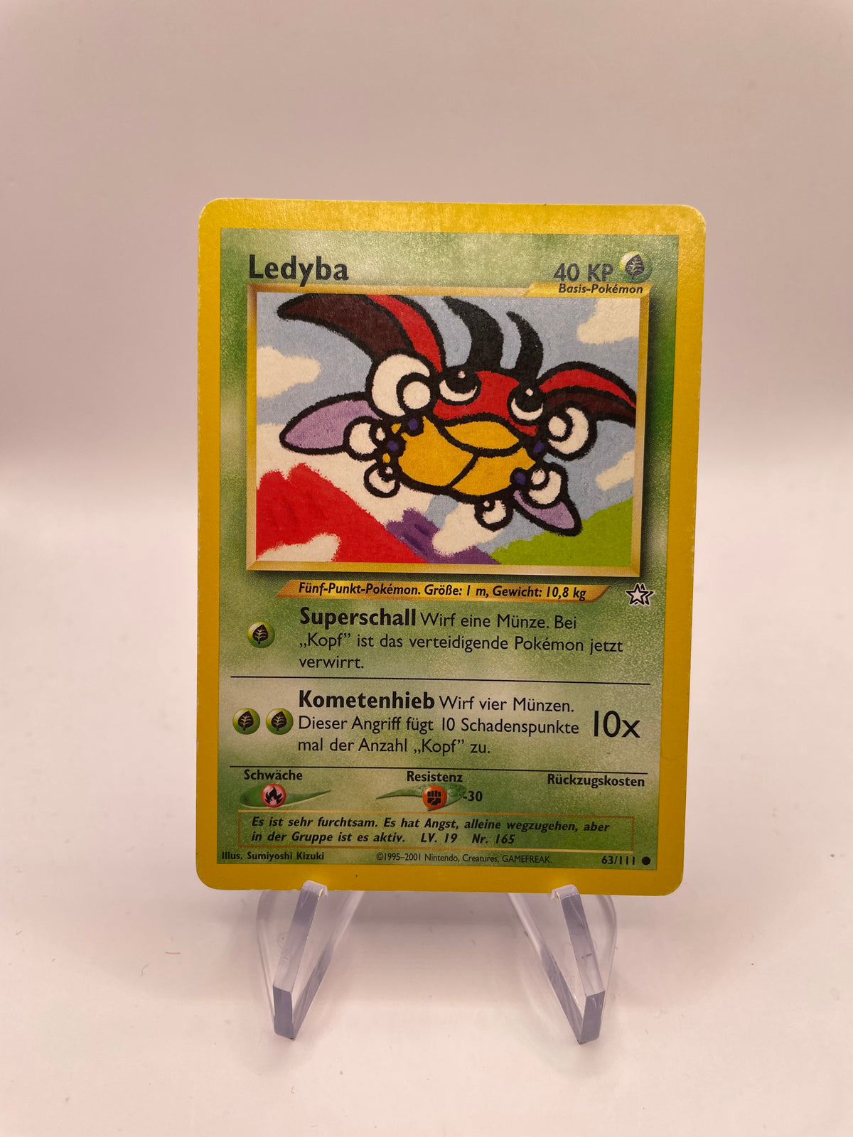 Pokemon Karte Neo Genesis Ledyba 63/111 Deutsch