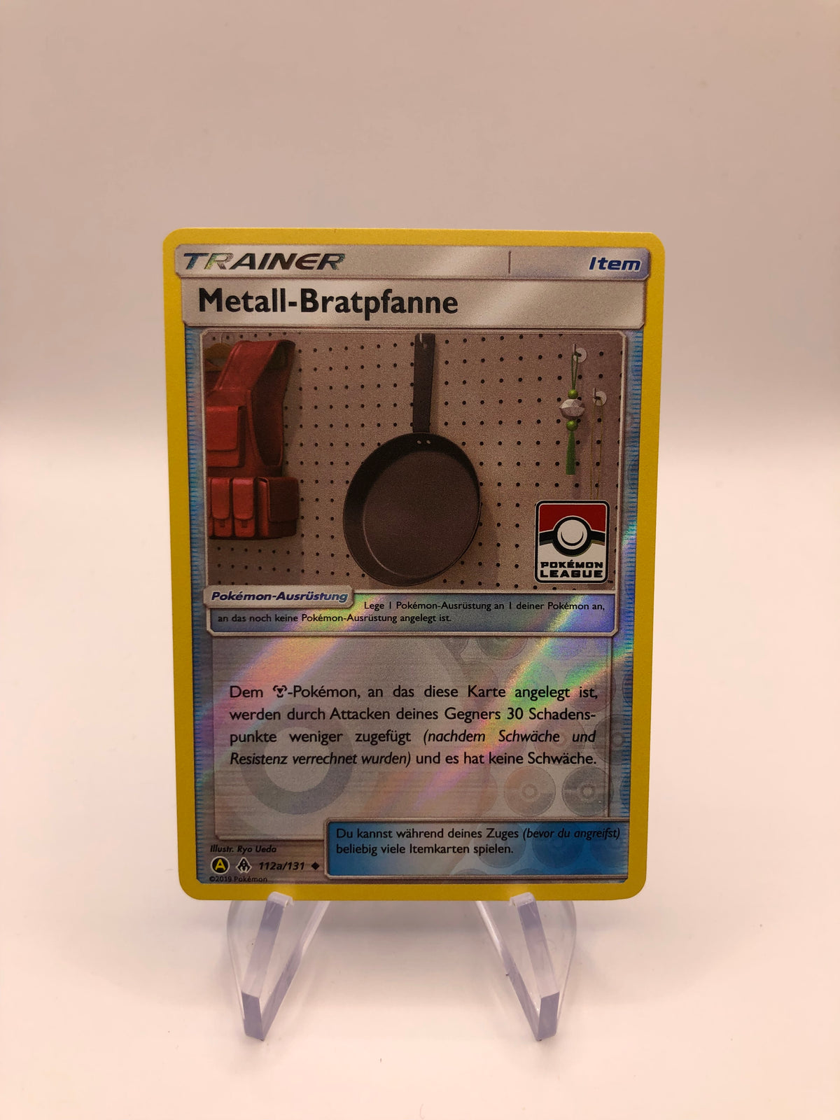 Pokemon Karte Trainer Metall-Bratpfanne 112a/ 131 Deutsch