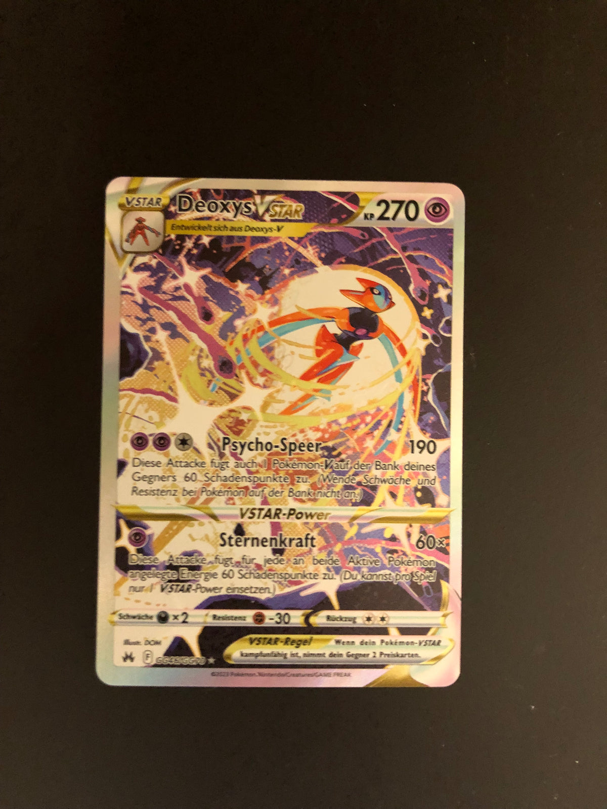 Pokemon Karte Vstar Deoxys GG46/GG70 Deutsch
