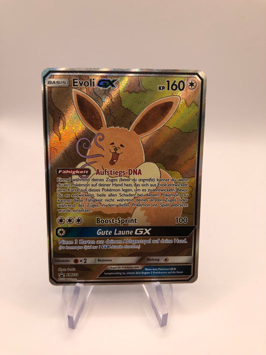 Pokemon Karte GX Promo Fullart Evoli SM233 Deutsch