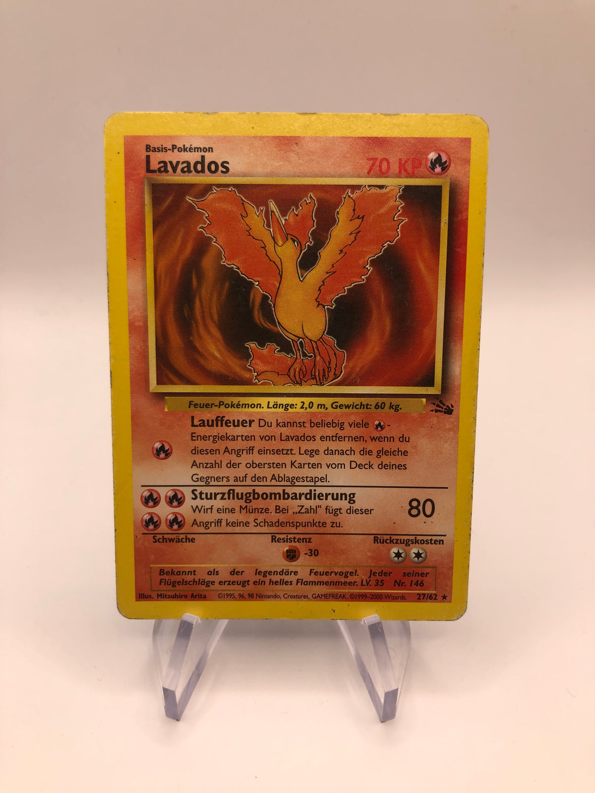 Pokemon Karten Fossil Lavados 27/62 Deutsch