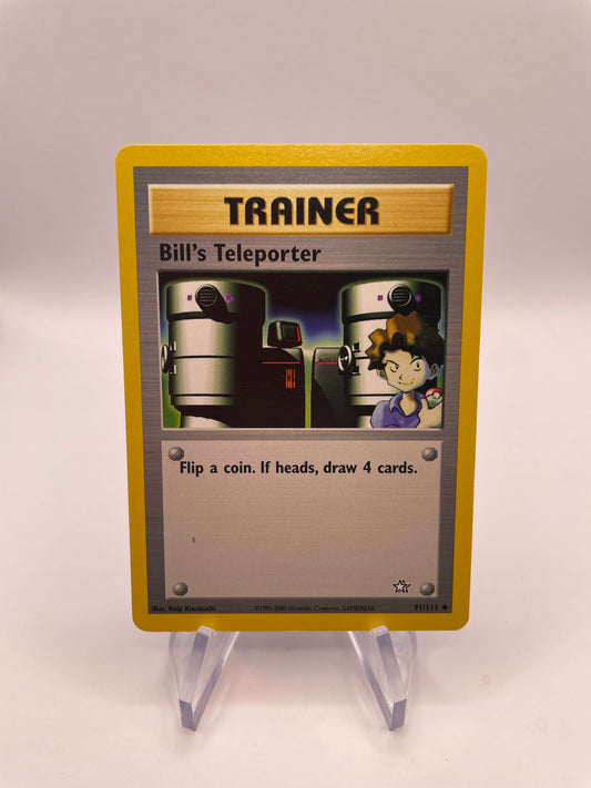 Pokemon Karte Bills Teleporter Neo Genesis 91/111 Englisch