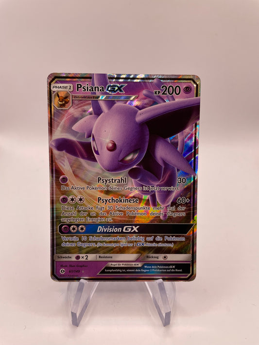 Pokemon Karte GX Psiana 61/149 Deutsch