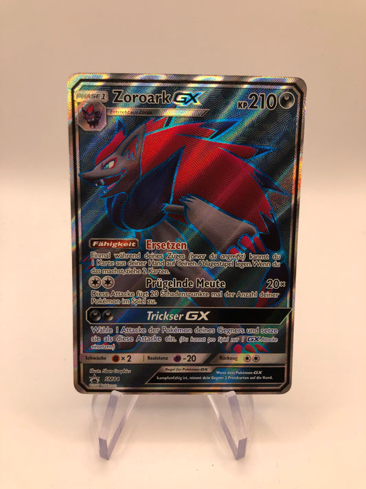 Pokemon Karte GX Fullart Promo Zoroark SM84 Deutsch