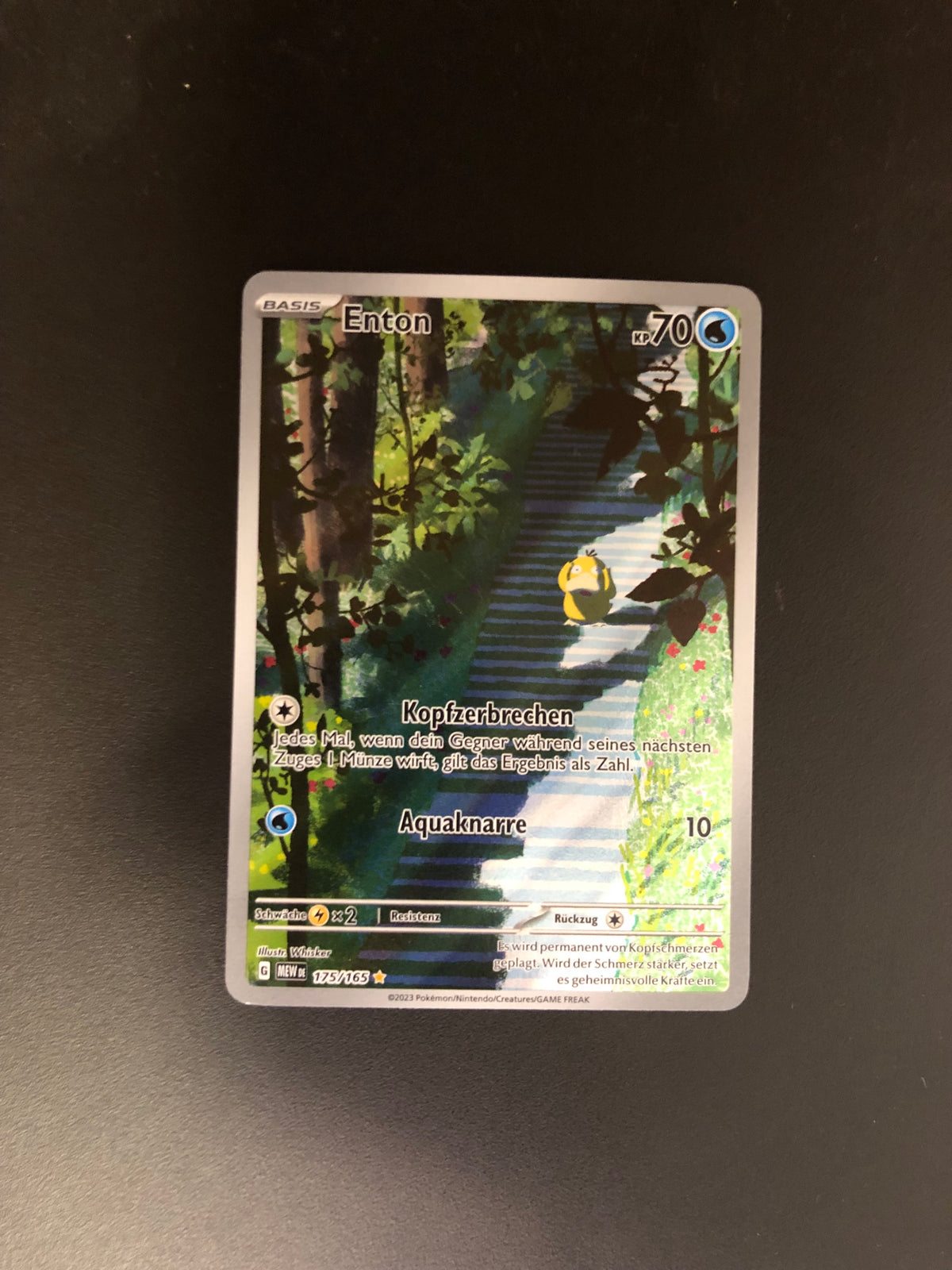 Pokemon Karte Art-Rare Enton 175/165 Deutsch