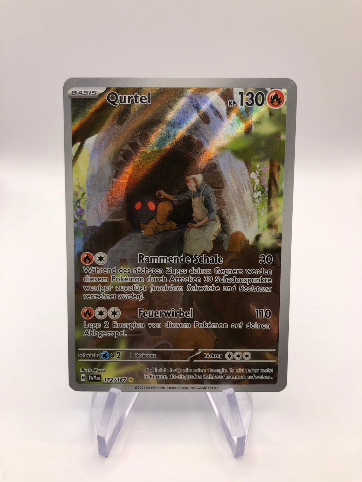 Pokemon Karte Qurtel 172/167 Deutsch