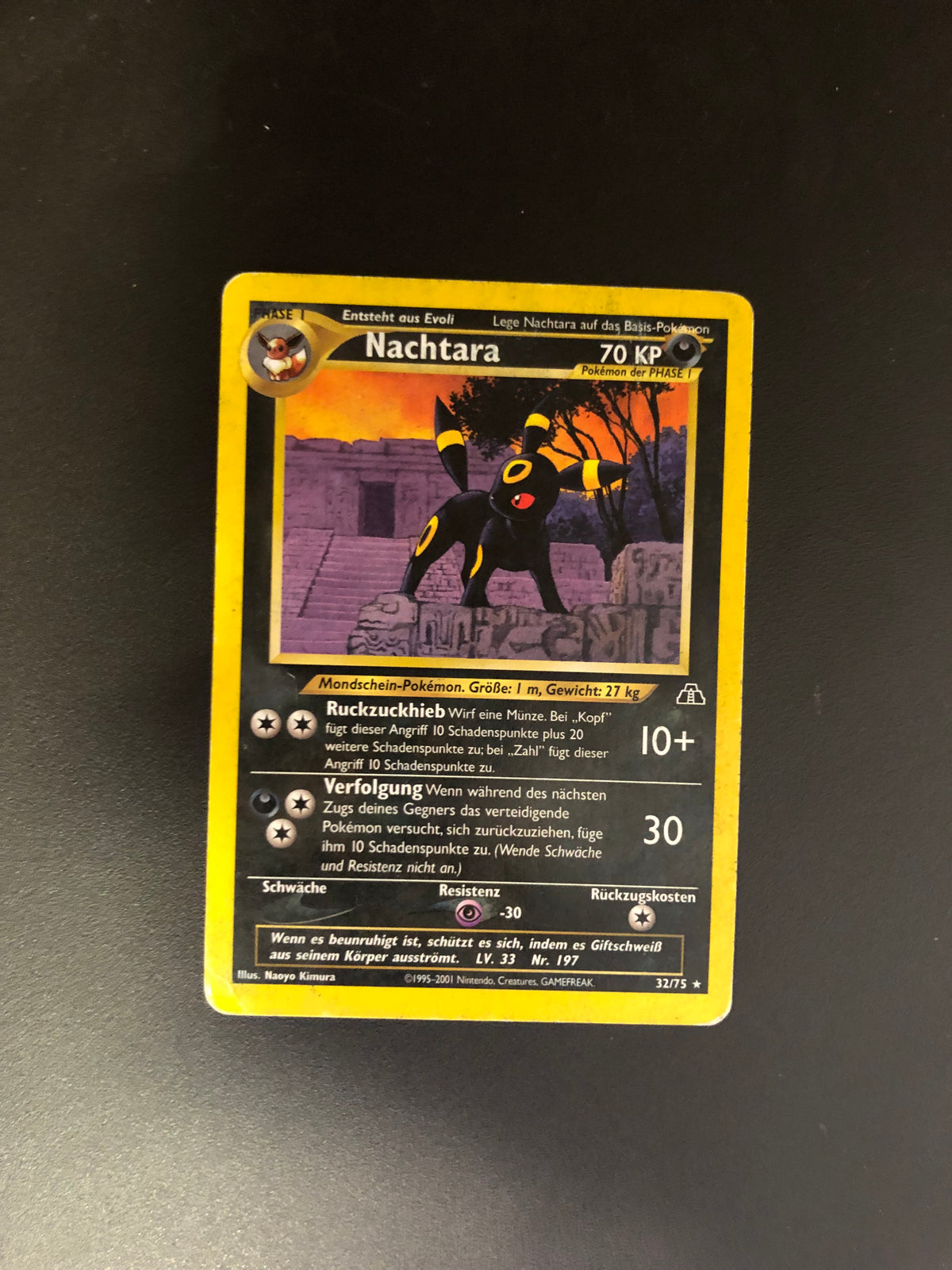 Pokemon Karte Nachtara 32/75 Deutsch