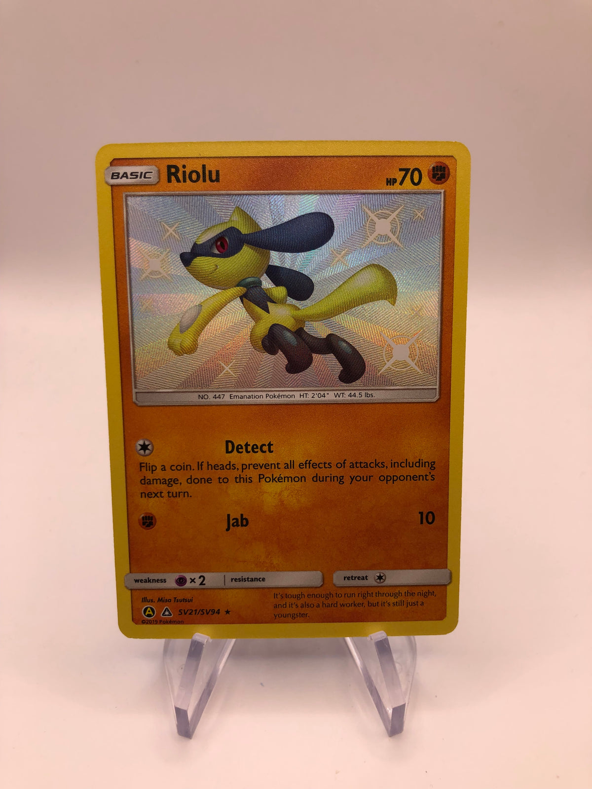 Pokemon Karte Shiny Riolu SV21/SV94 Englisch