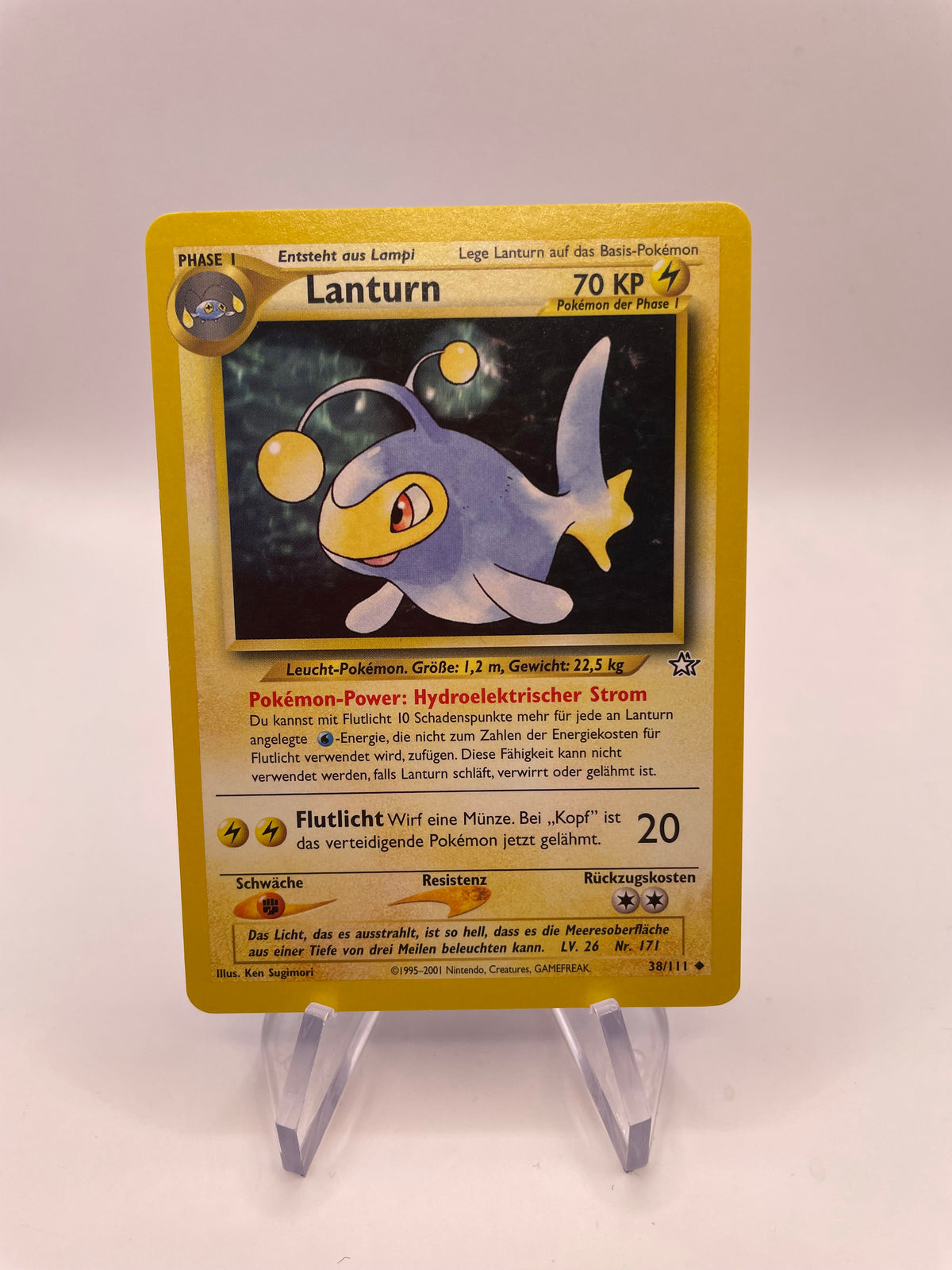 Pokemon Karte Lanturn Neo Genesis 38/111 Deutsch