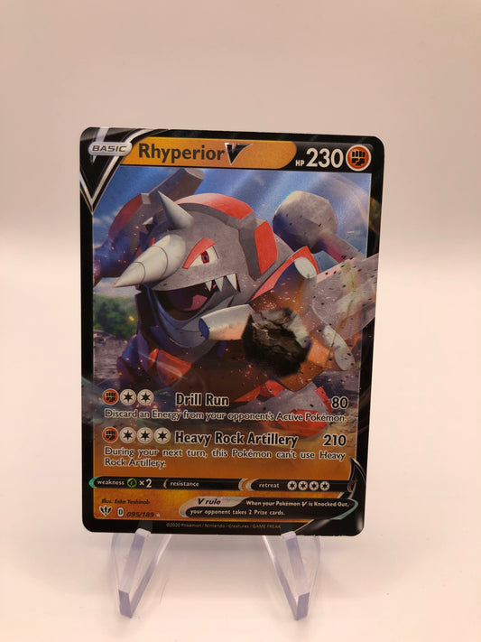 Pokemon Karte V Rhyperior 95/189 Englisch