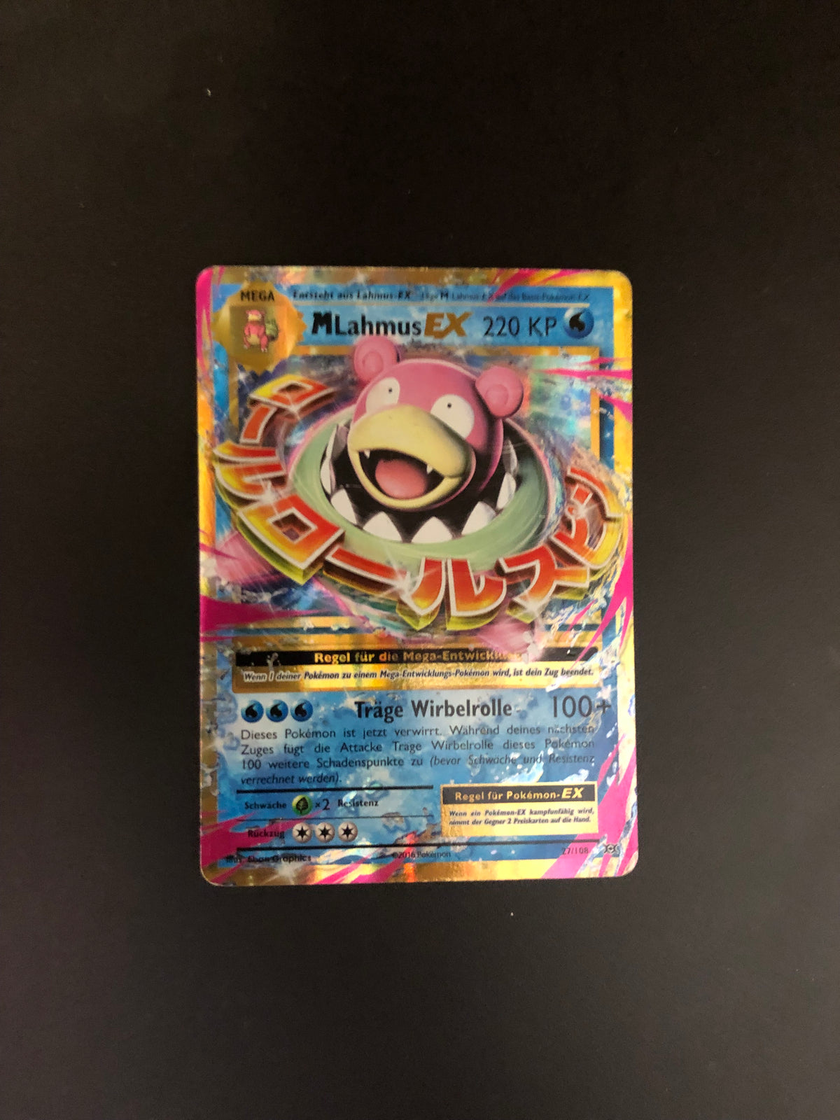 Pokemon Karte Mega EX Lahmus 27/108 Deutsch