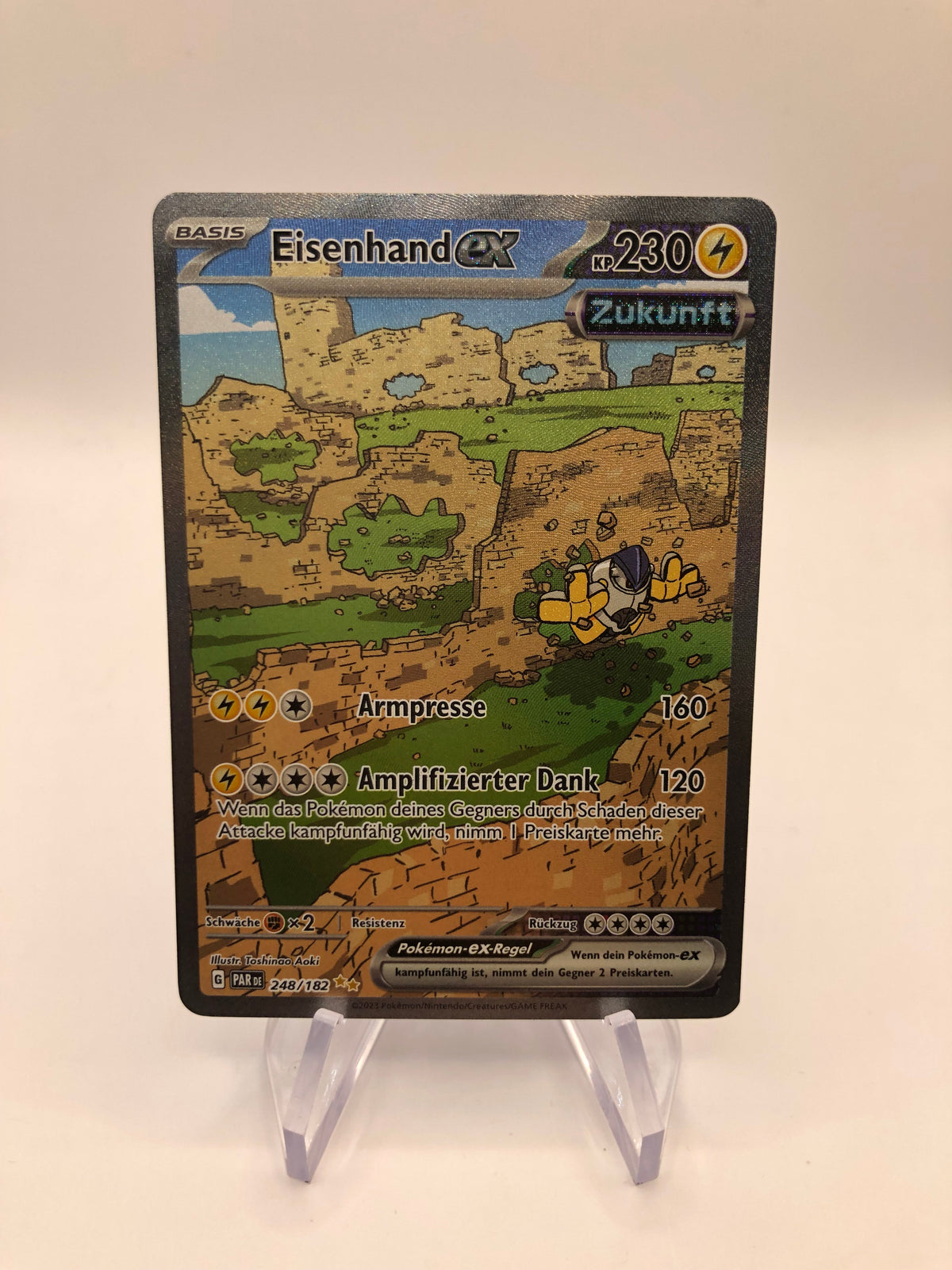 Pokemon Karte EX Fullart Eisenhand 248/182 Deutsch