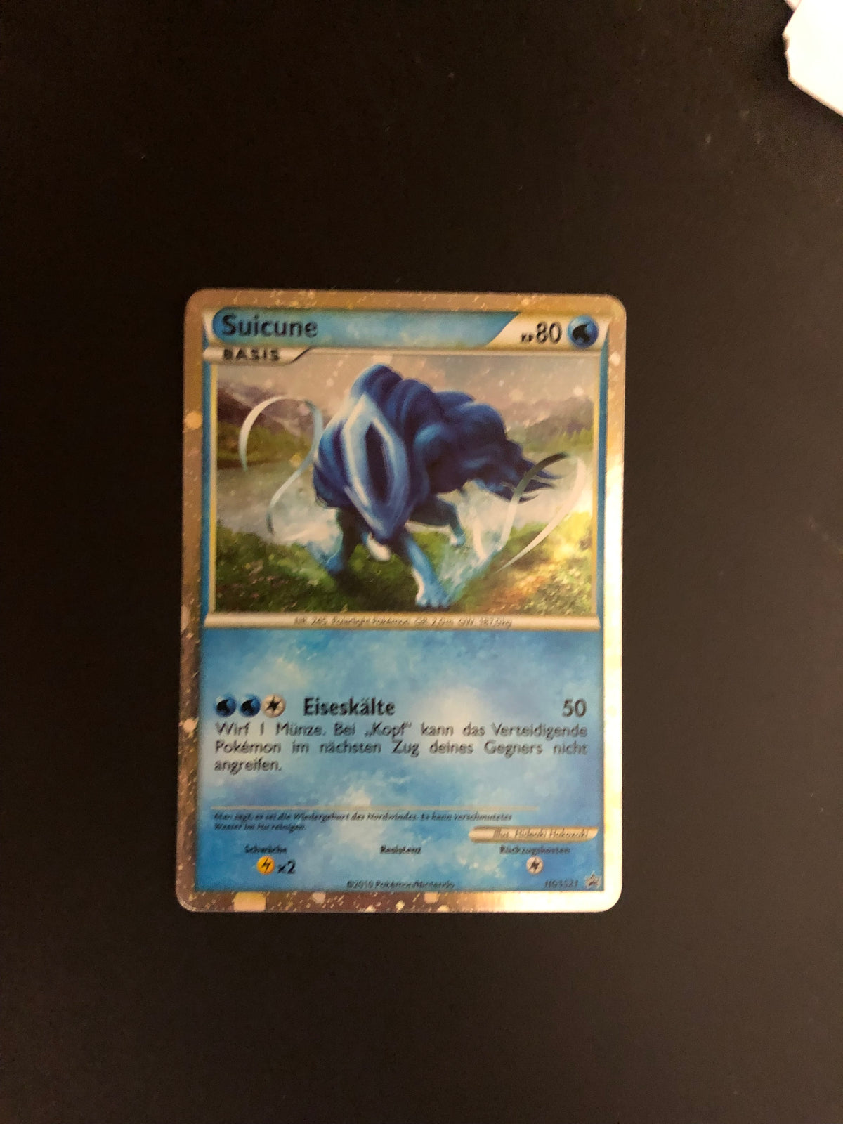 Pokemon Karte Prime Promo Suicune HGSS21 Deutsch