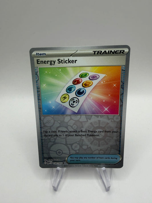 Pokemon Karte Reverse 151 Energy Sticker 159/165 Englisch