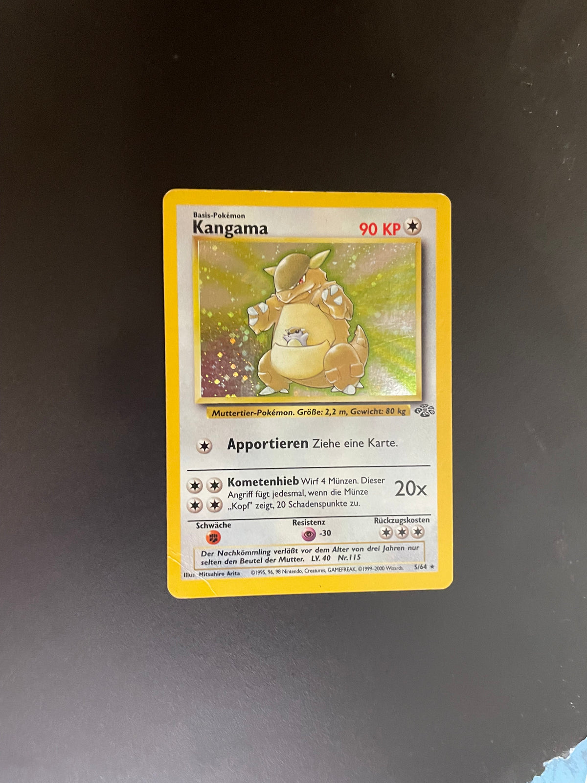 Pokemon Karte Holo Kangama 5/64 Deutsch