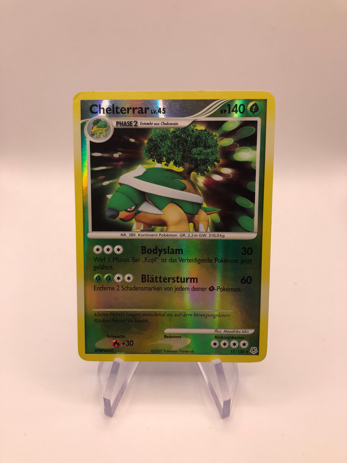 Pokemon Karte Revers Chelterrar 17/130 Deutsch