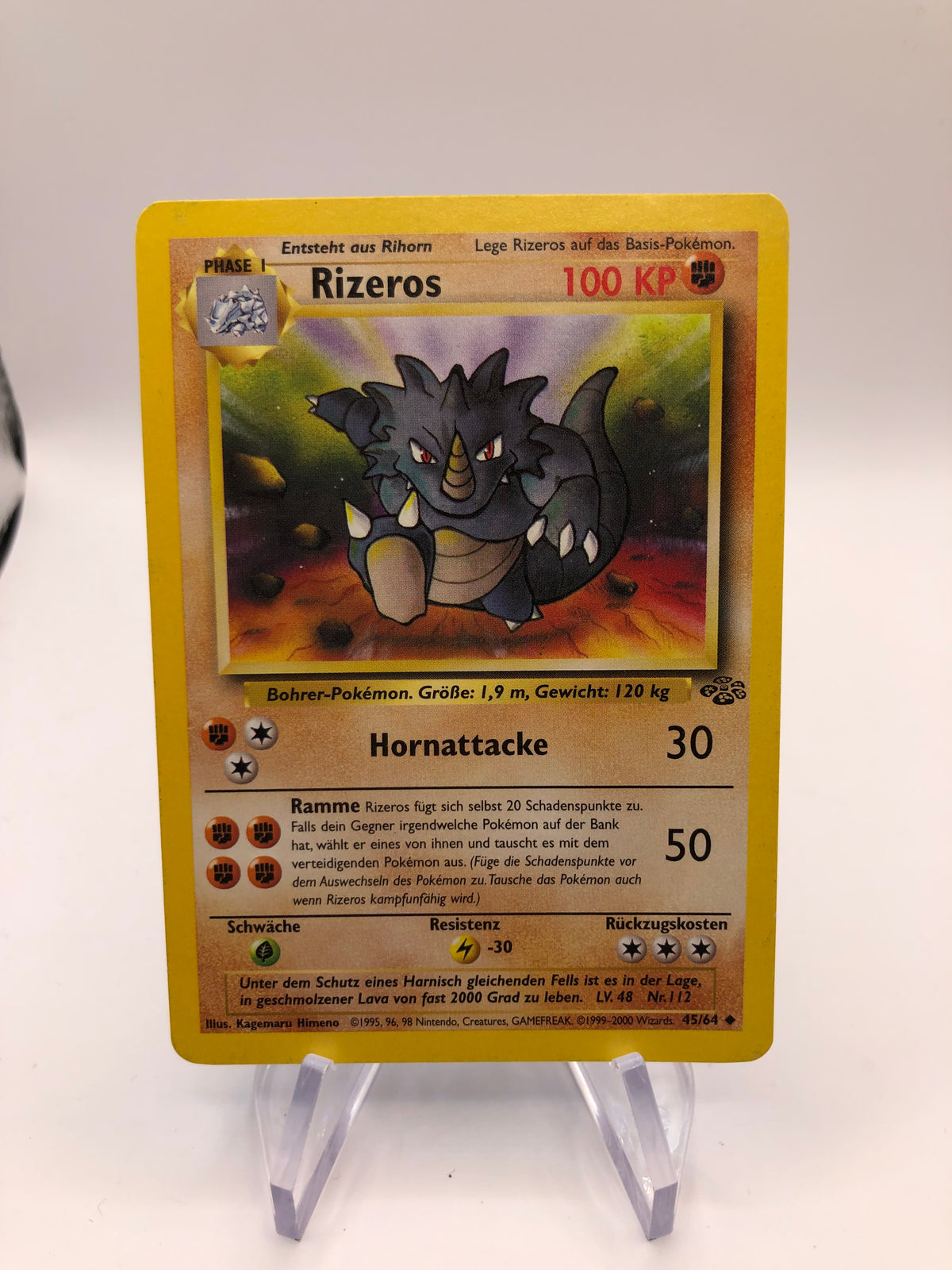 Pokemon Karte Jungel Rizeros 45/64 Deutsch