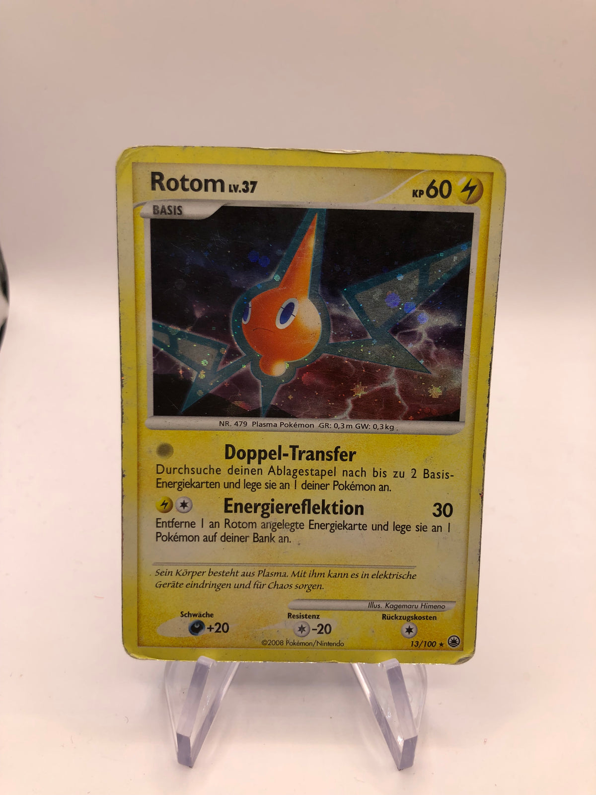 Pokemon Karte Holo Rotom 13/100 Deutsch