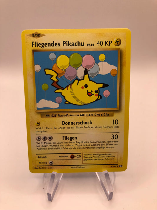 Pokemon Karte Fliegendes Pikachu 110/108 Deutsch