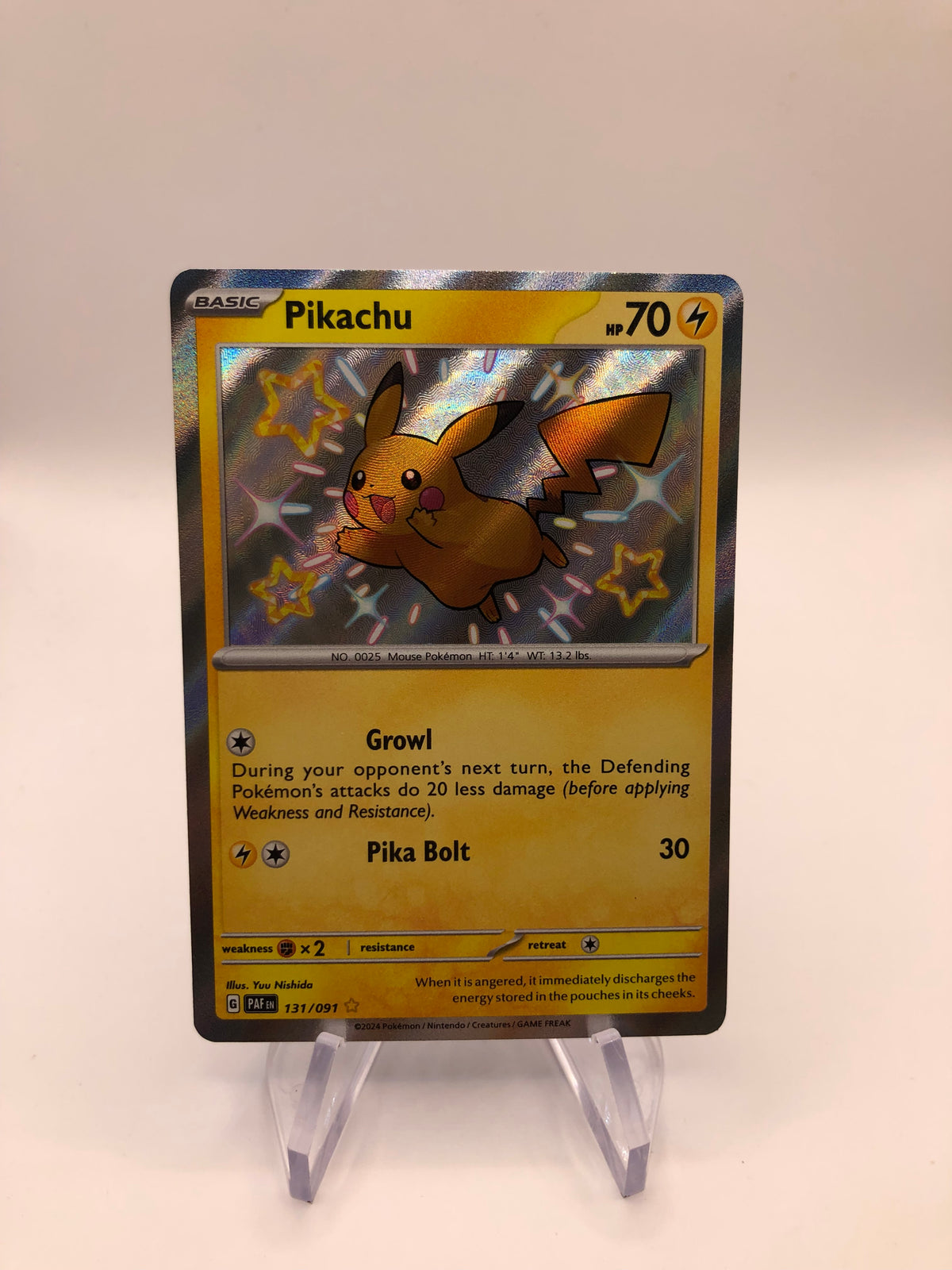 Pokemon Karte Shiny Pikachu 131/091 Englisch