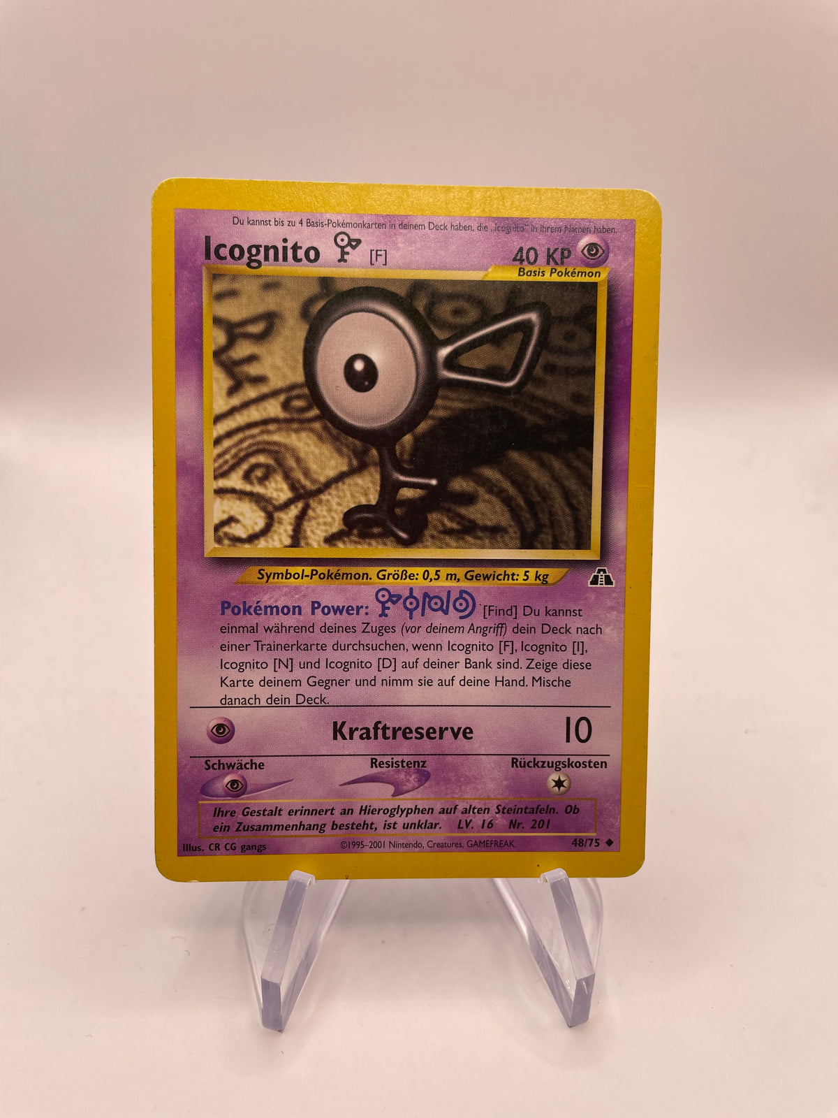 Pokemon Karte Neo Discovery Icognito 48/75 Deutsch
