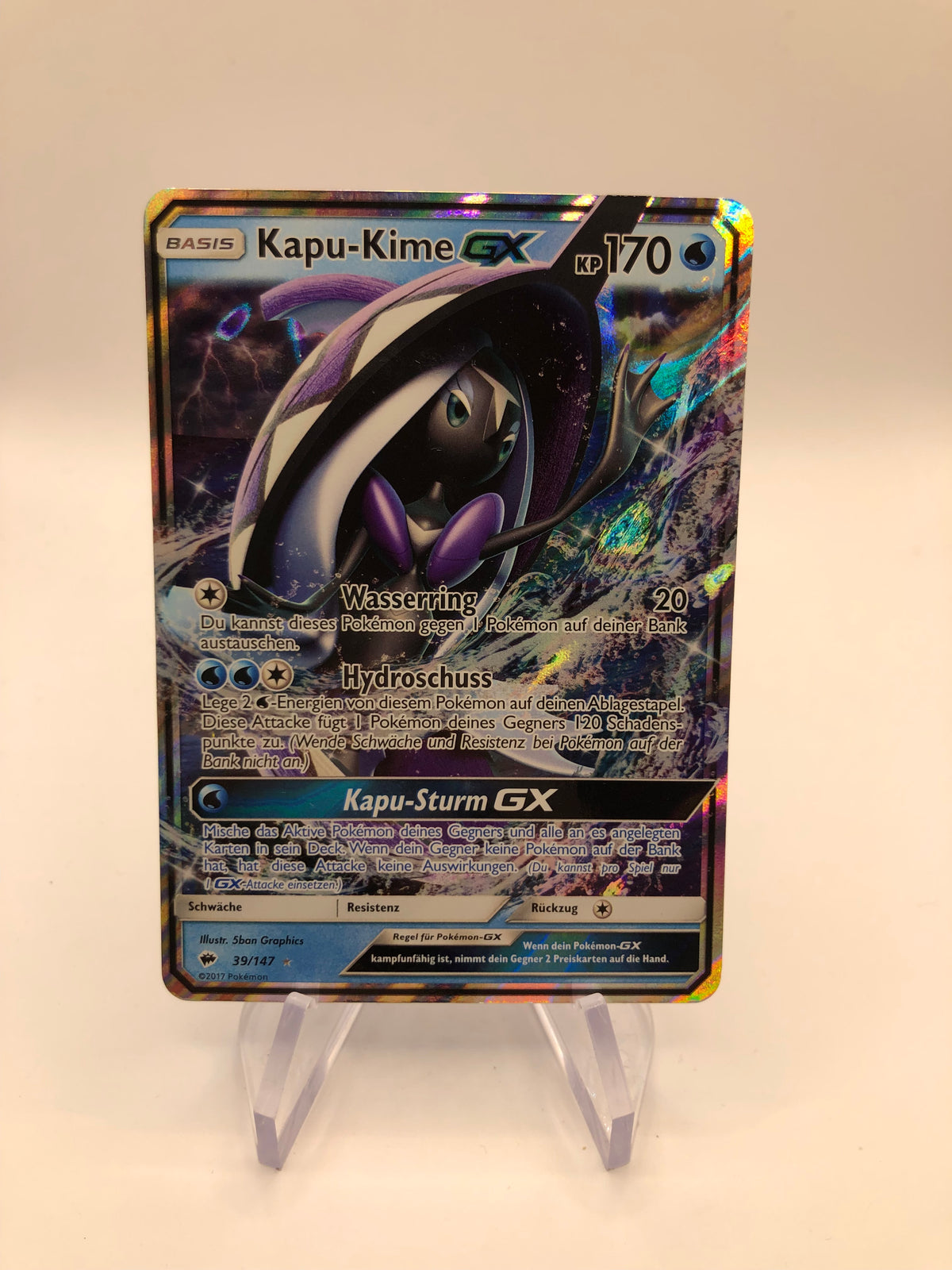 Pokemon Karte GX Kapu-Kime 39/147 Deutsch