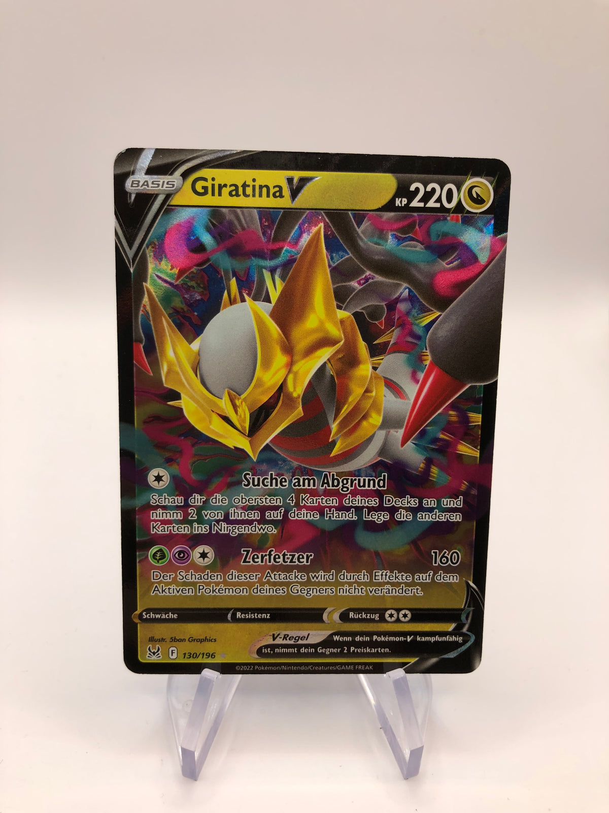 Pokemon Karte V Giratina 130/196 Deutsch