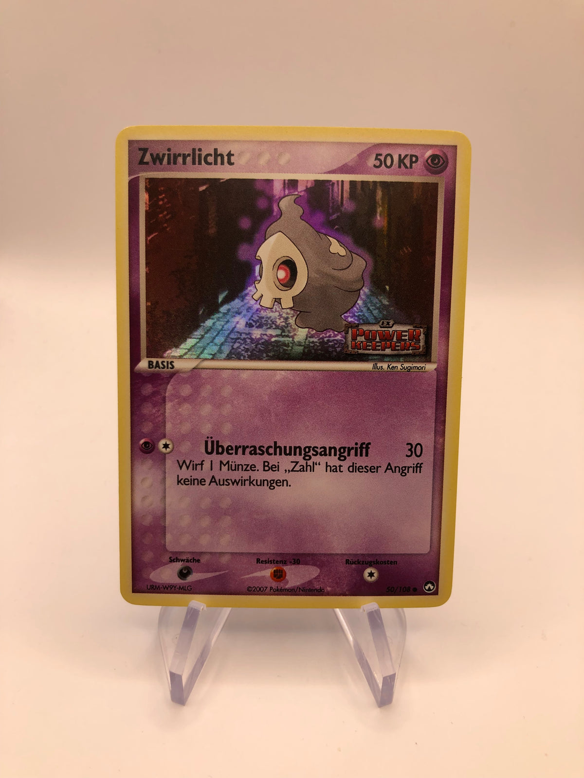 Pokemon Karte Stamp Zwirrlicht 50/108 Deutsch