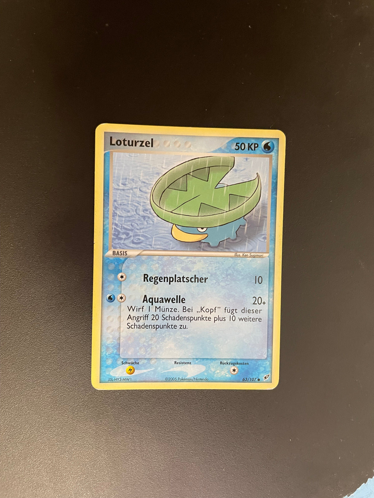 Pokemon Karte Loturzel 63/107 Deutsch