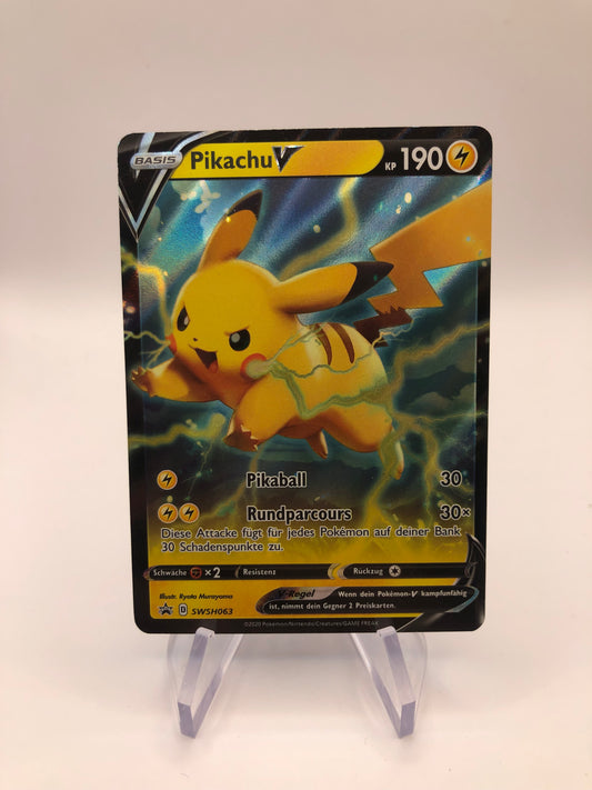 Pokemon Karte Promo V Pikachu SWSH063 Deutsch