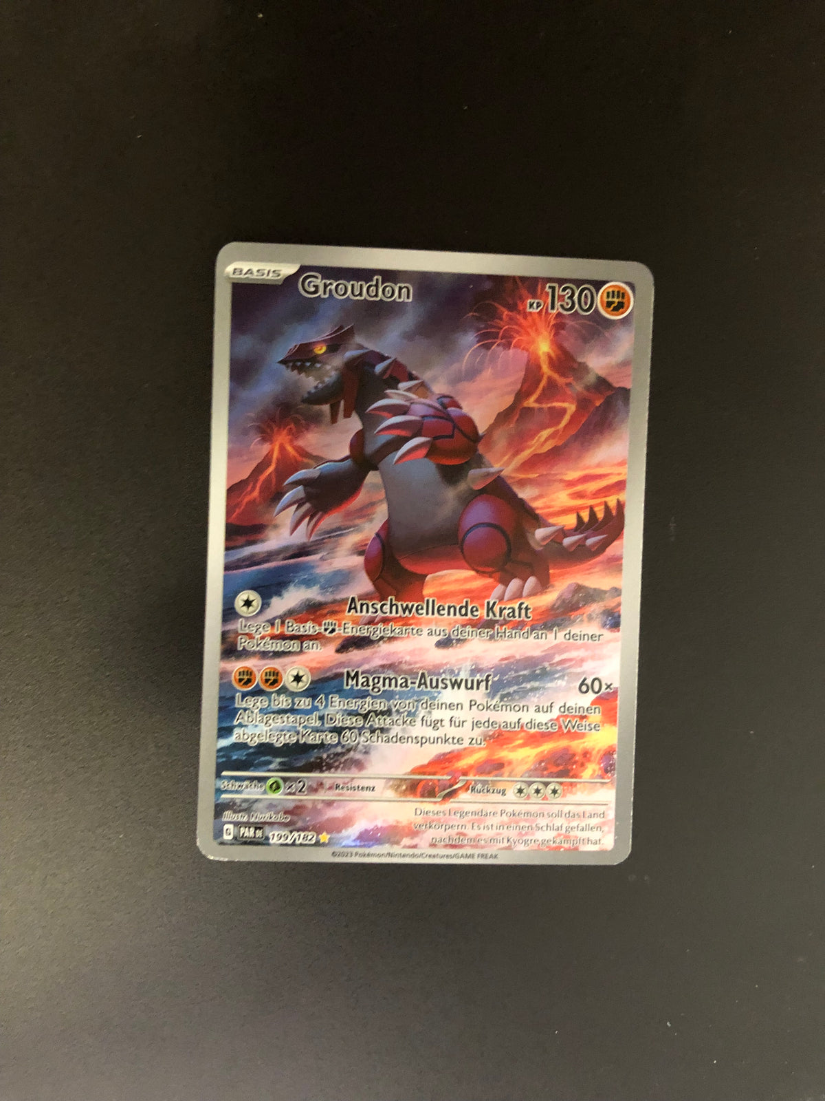 Pokemon Karte Art-Rare Groudon 199/182 Deutsch