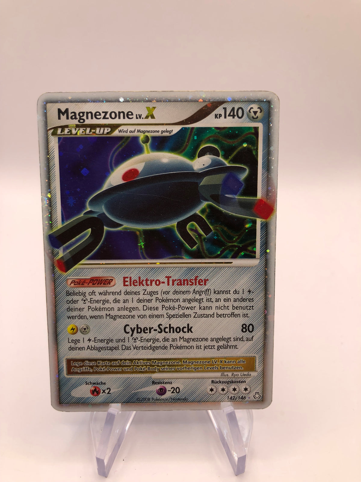 Pokemon Karte Lv.X Magnezone 142/146 Deutsch