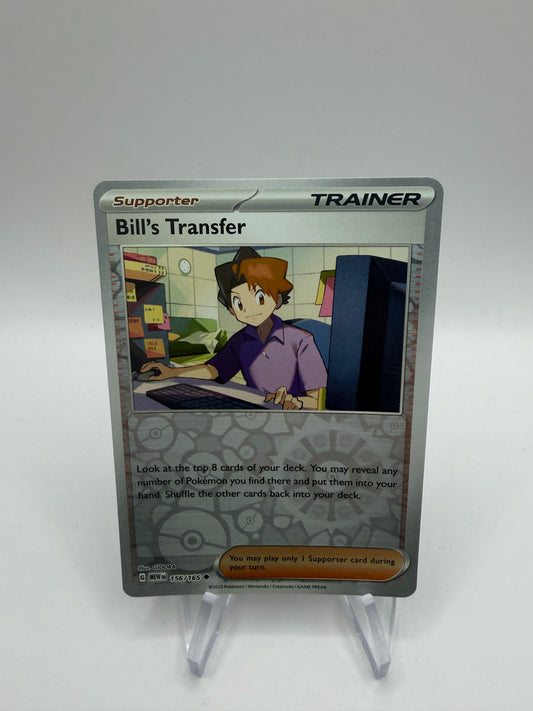 Pokemon Karte Reverse 151 Bill's Transfer 156/165 Englisch
