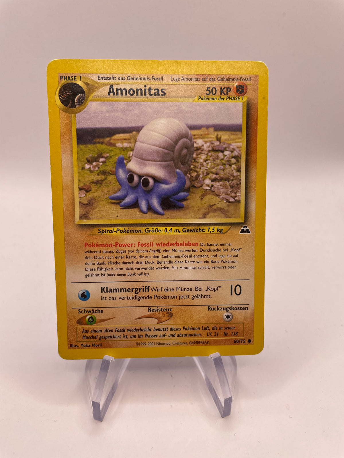 Pokemon Karte Neo Discovery Amonitas 60/75 Deutsch