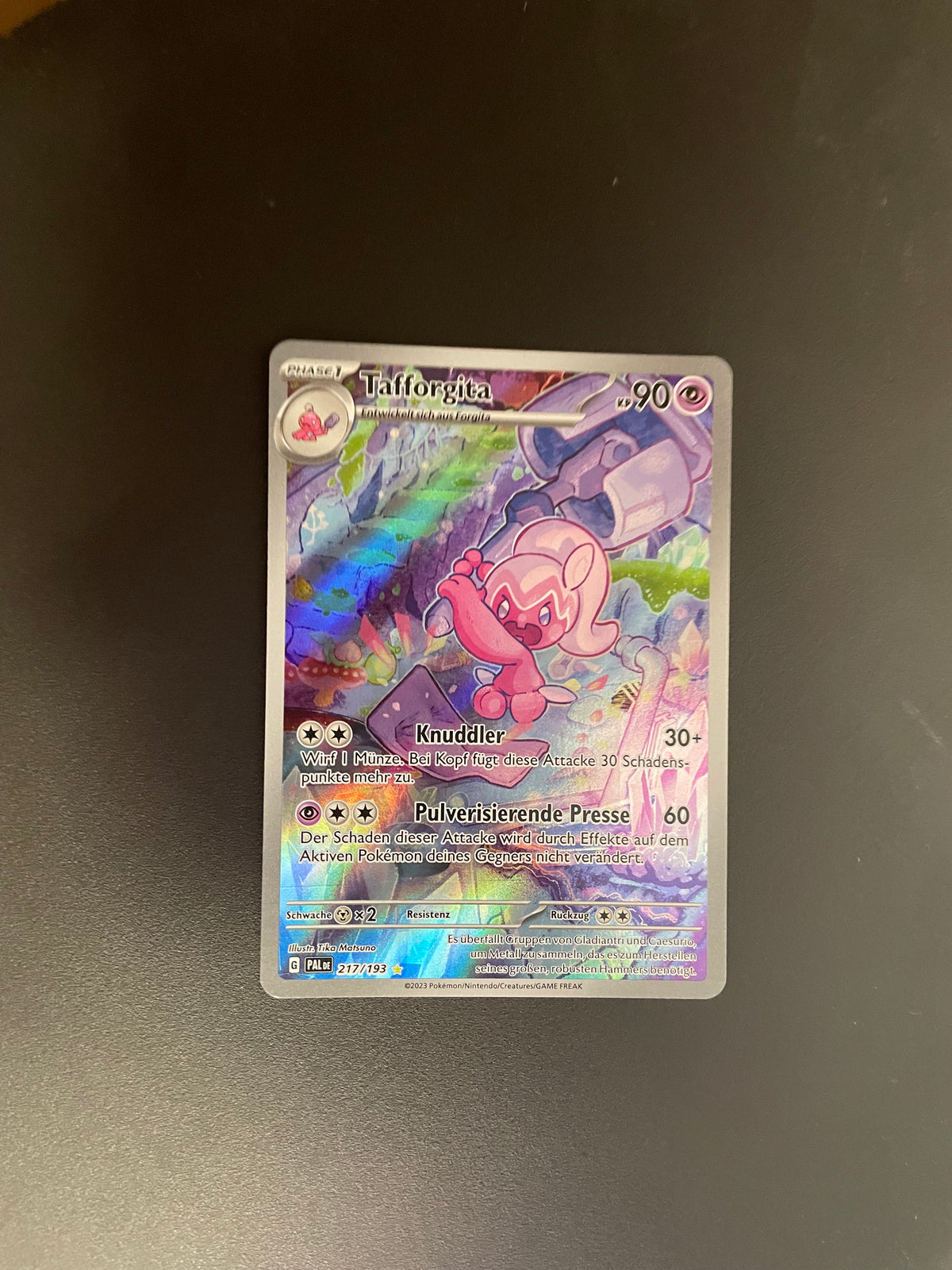 Pokemon Karte Art Rare Tafforgita 217/193 Englisch