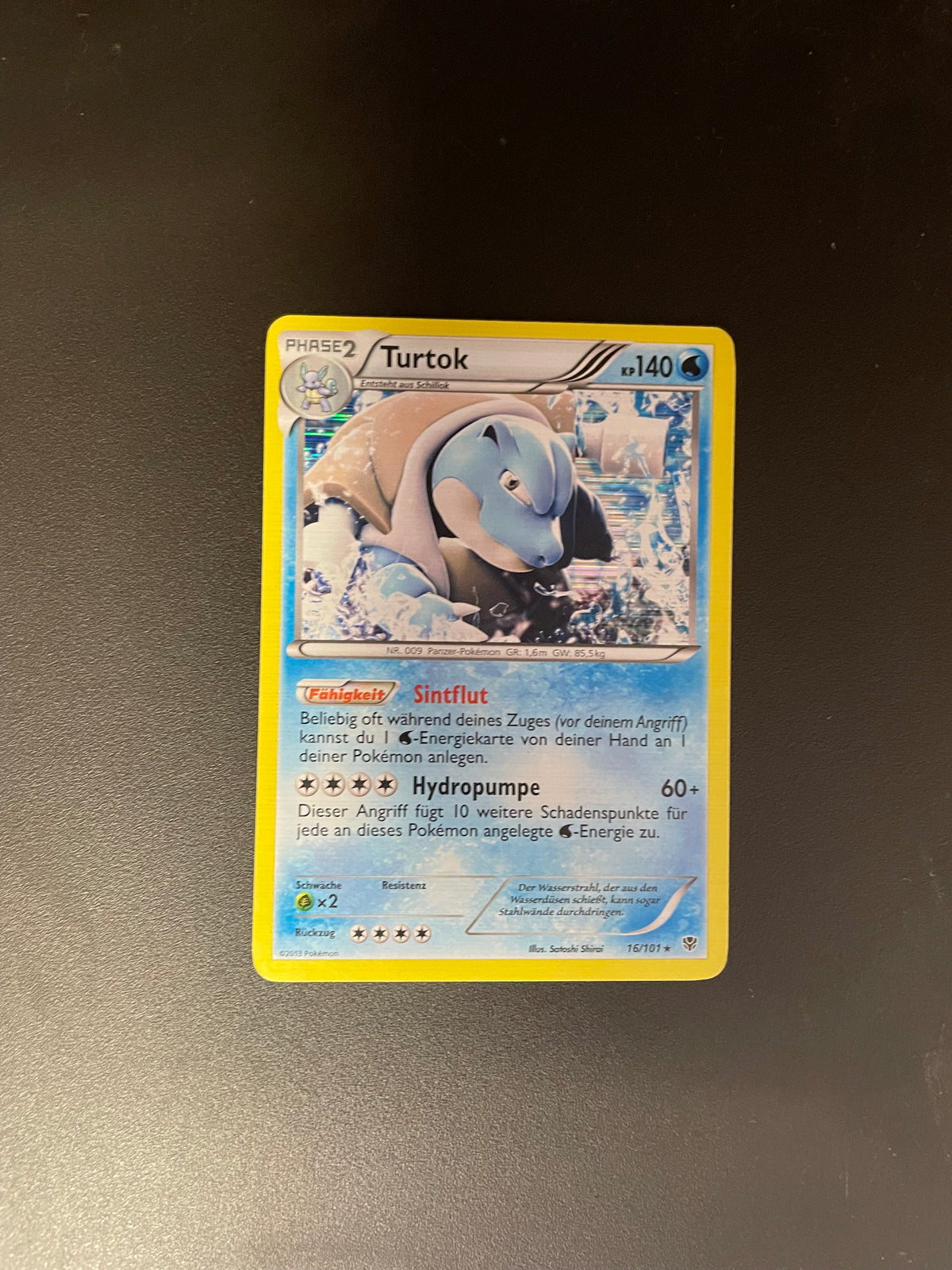 Pokemon Karte Holo Turtok 16/101 Deutsch