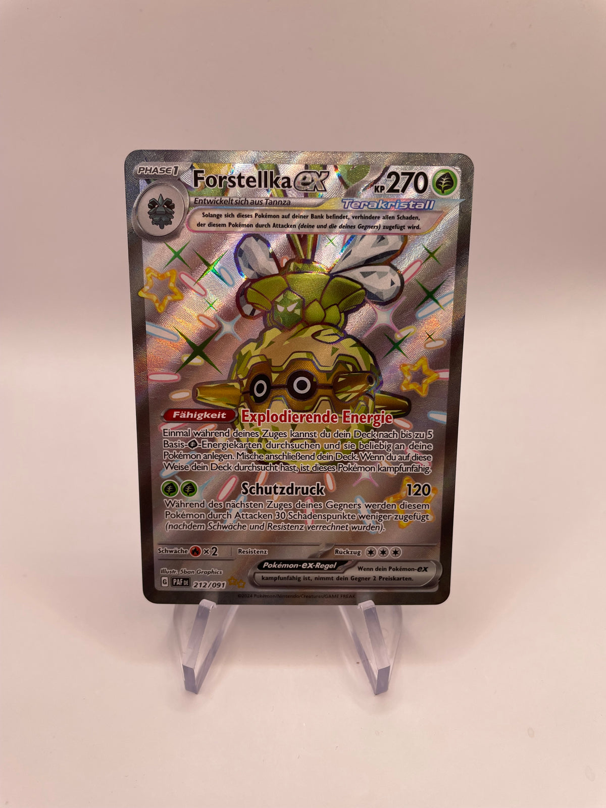 Pokémon Karte Forstellka Ex 212/91 Deutsch
