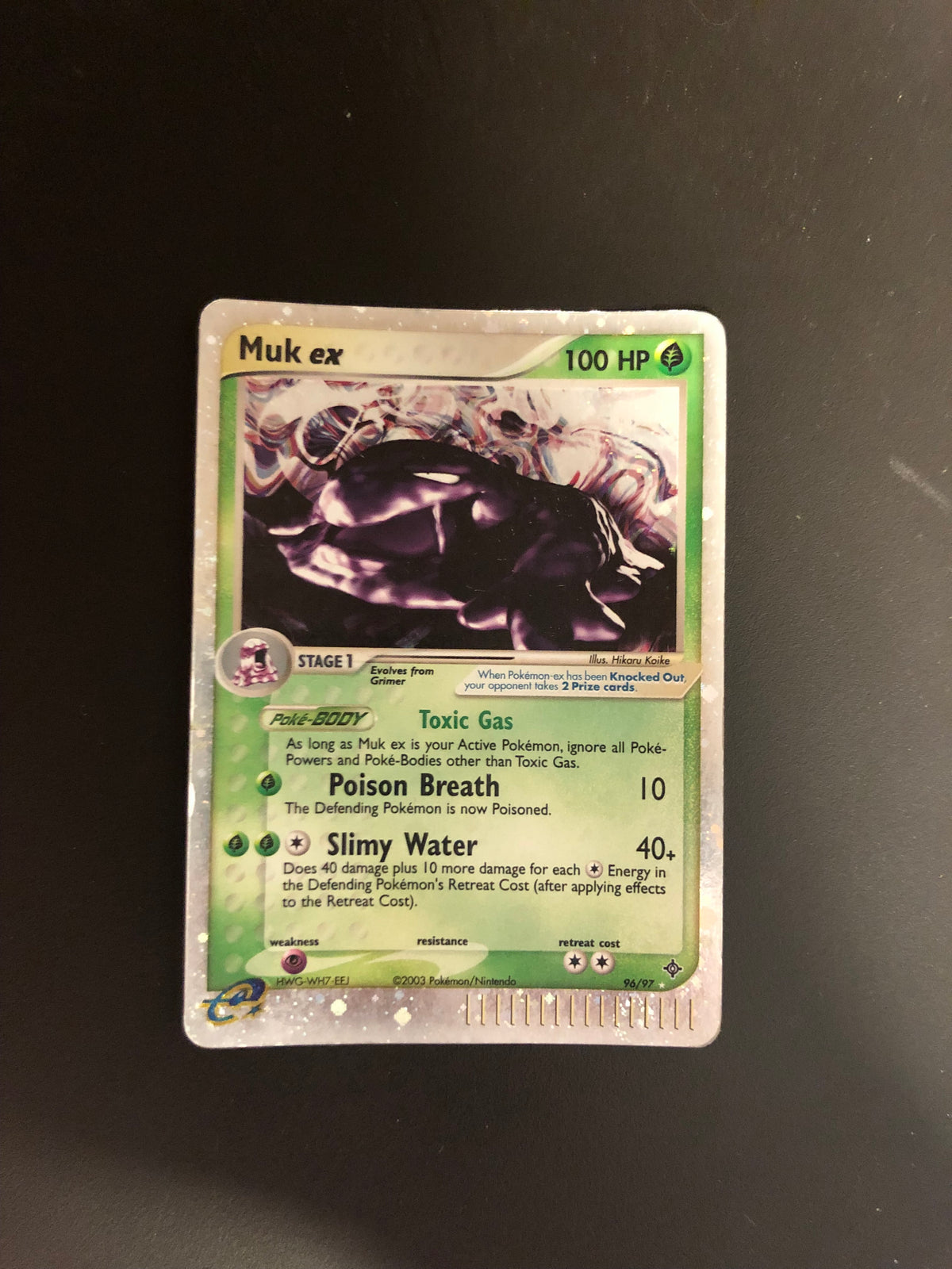 Pokemon Karte Ex Sleimok 96/97 Englisch